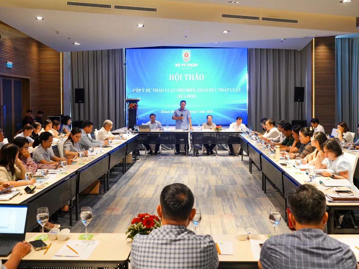 Bộ Tư pháp tổ chức Hội thảo góp ý dự thảo Luật phổ biến, giáo dục pháp luật (sửa đổi)